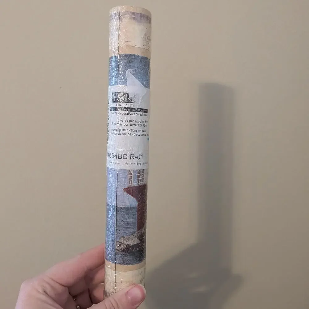 York Wallcoverings Lighthouse Nautical/Beach Decorative Wallpaper Border